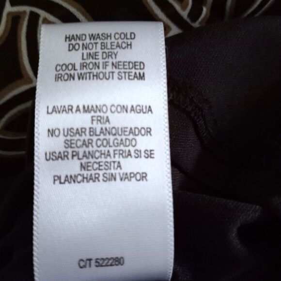 DANNY & NICOLE BLACK & BEIGE  BLOUSON DRESS SZ.4 EUC - Picture 8 of 8